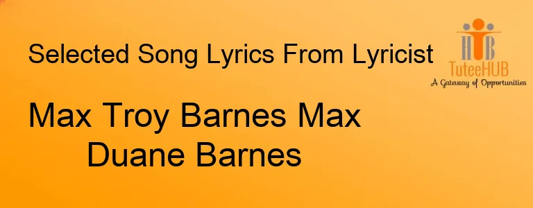 Max Troy Barnes Max Duane Barnes