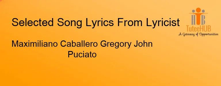 Maximiliano Caballero Gregory John Puciato