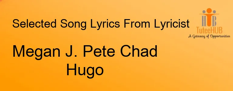 Megan J. Pete Chad Hugo