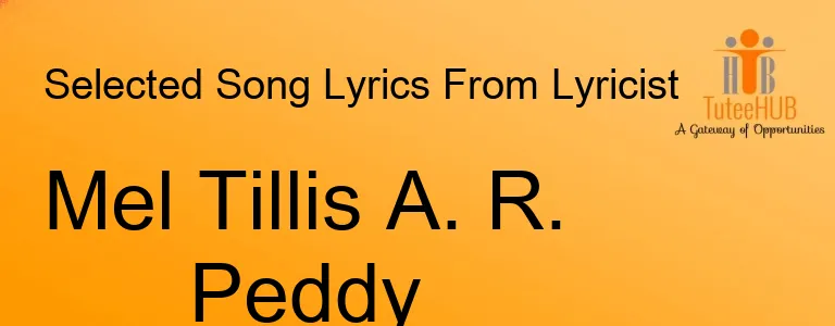 Mel Tillis A. R. Peddy