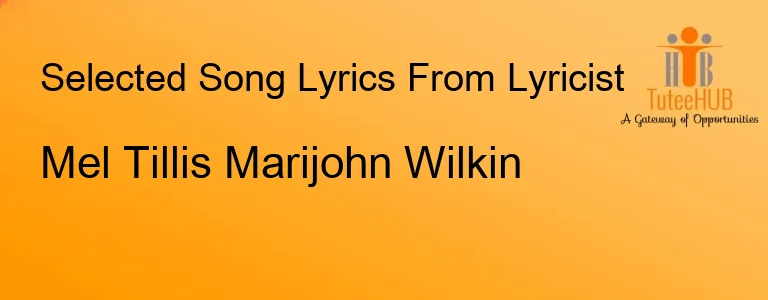 Mel Tillis Marijohn Wilkin