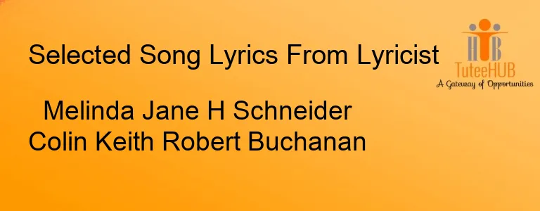 Melinda Jane H Schneider Colin Keith Robert Buchanan