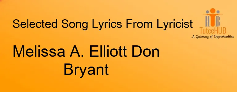 Melissa A. Elliott Don Bryant
