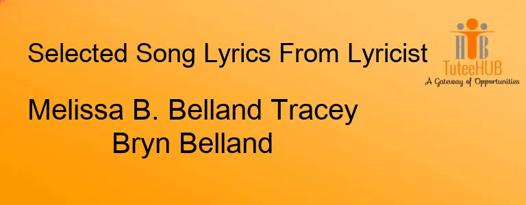 Melissa B. Belland Tracey Bryn Belland