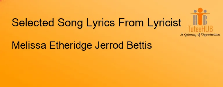 Melissa Etheridge Jerrod Bettis