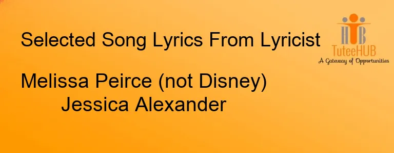 Melissa Peirce (not Disney) Jessica Alexander