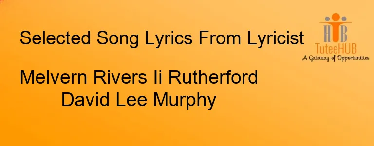Melvern Rivers Ii Rutherford David Lee Murphy