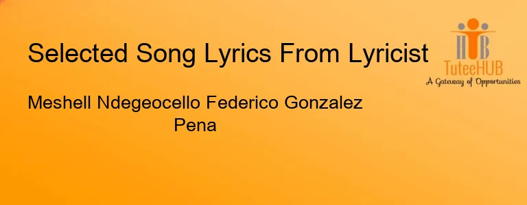 Meshell Ndegeocello Federico Gonzalez Pena