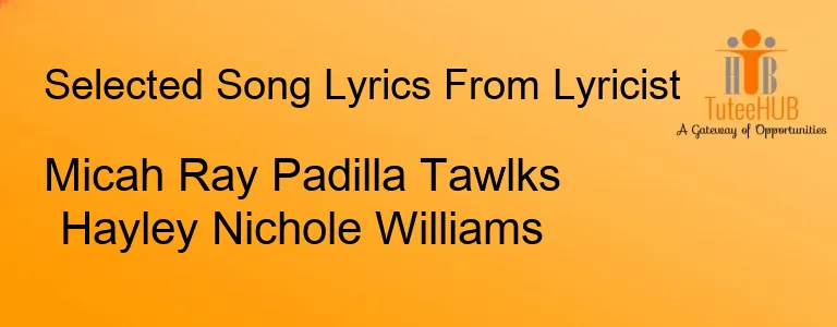 Micah Ray Padilla Tawlks Hayley Nichole Williams