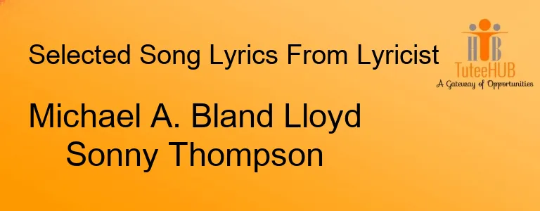 Michael A. Bland Lloyd Sonny Thompson