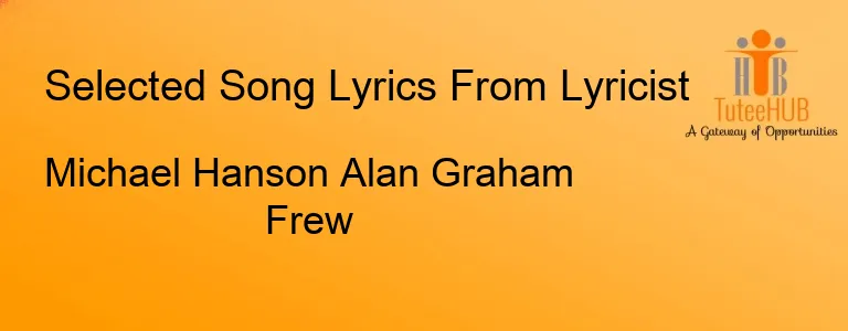 Michael Hanson Alan Graham Frew