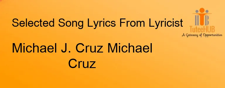 Michael J. Cruz Michael Cruz