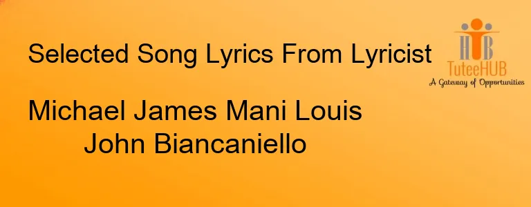Michael James Mani Louis John Biancaniello