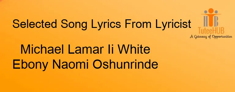 Michael Lamar Ii White Ebony Naomi Oshunrinde