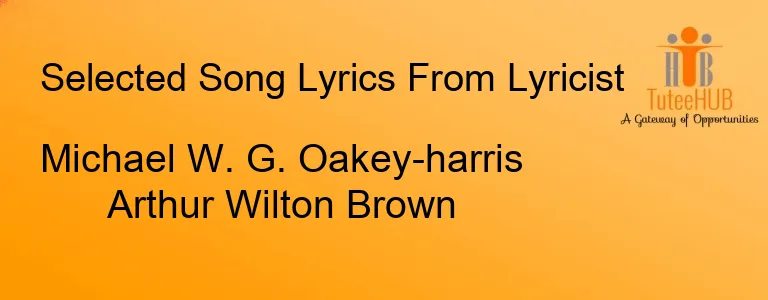 Michael W. G. Oakey-harris Arthur Wilton Brown