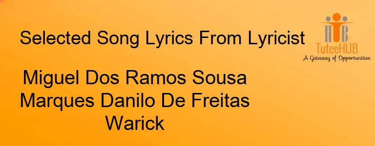 Miguel Dos Ramos Sousa Marques Danilo De Freitas Warick