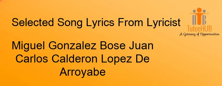 Miguel Gonzalez Bose Juan Carlos Calderon Lopez De Arroyabe