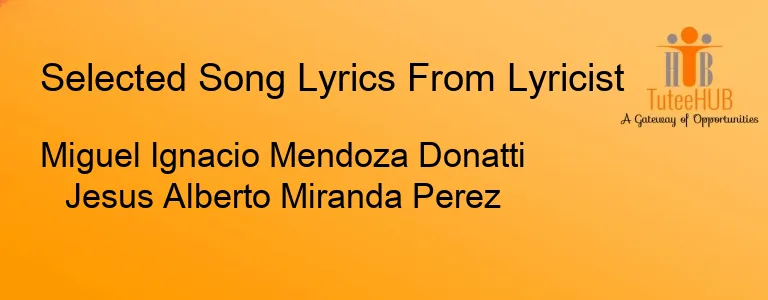 Miguel Ignacio Mendoza Donatti Jesus Alberto Miranda Perez