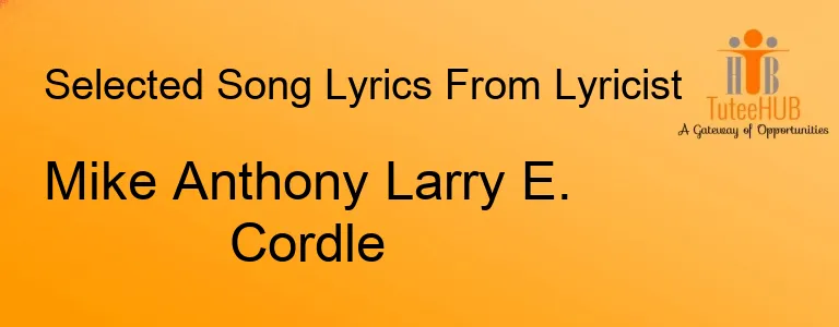 Mike Anthony Larry E. Cordle