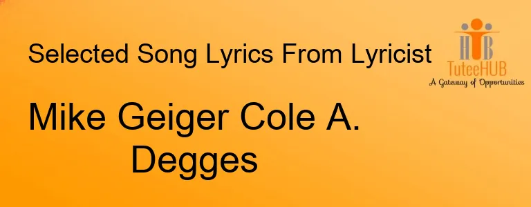 Mike Geiger Cole A. Degges