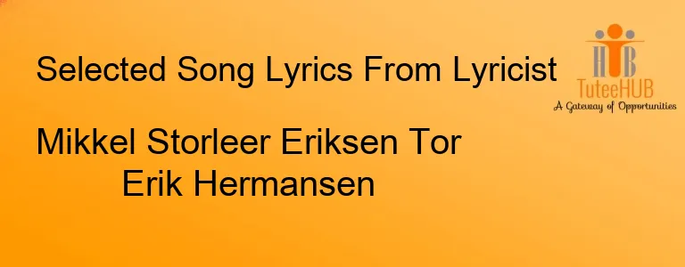 Mikkel Storleer Eriksen Tor Erik Hermansen