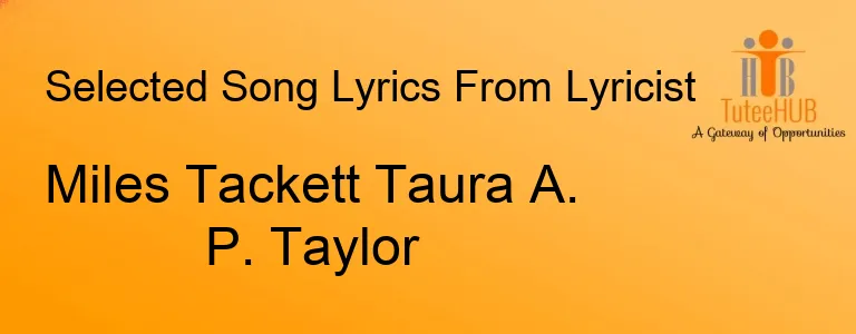 Miles Tackett Taura A. P. Taylor