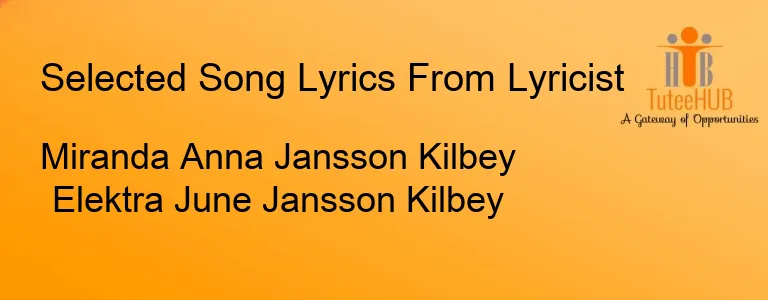 Miranda Anna Jansson Kilbey Elektra June Jansson Kilbey