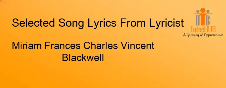 Miriam Frances Charles Vincent Blackwell