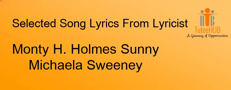 Monty H. Holmes Sunny Michaela Sweeney