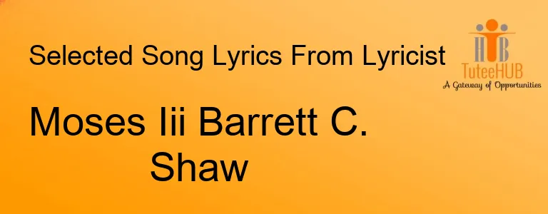 Moses Iii Barrett C. Shaw