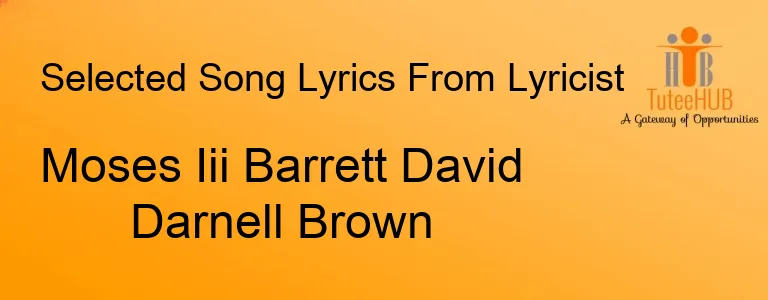 Moses Iii Barrett David Darnell Brown