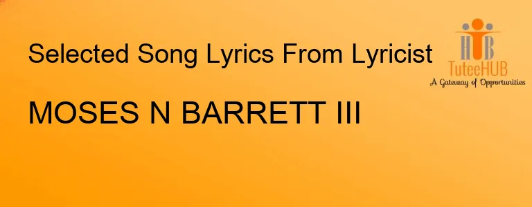 MOSES                         N BARRETT III