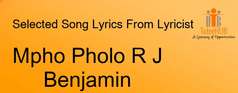 Mpho Pholo R J Benjamin