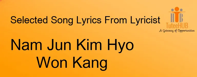 Nam Jun Kim Hyo Won Kang