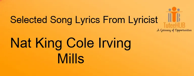 Nat King Cole Irving Mills