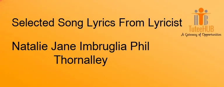 Natalie Jane Imbruglia Phil Thornalley