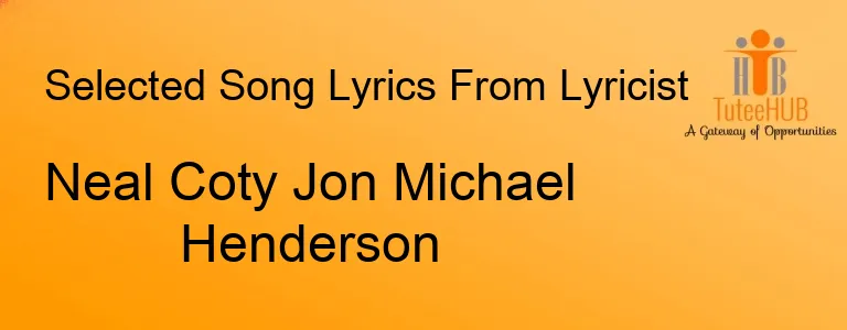 Neal Coty Jon Michael Henderson