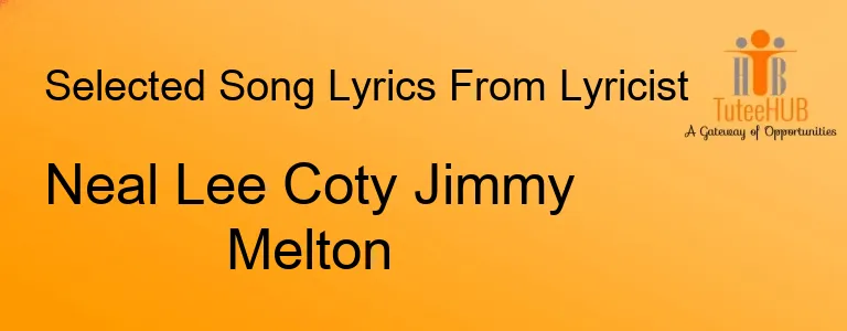 Neal Lee Coty Jimmy Melton