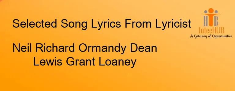 Neil Richard Ormandy Dean Lewis Grant Loaney