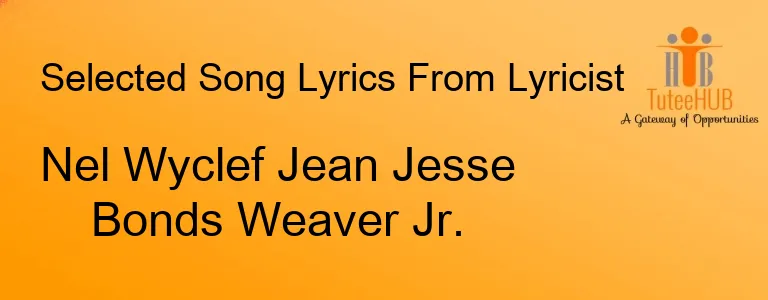 Nel Wyclef Jean Jesse Bonds Weaver Jr.
