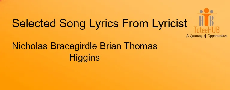 Nicholas Bracegirdle Brian Thomas Higgins