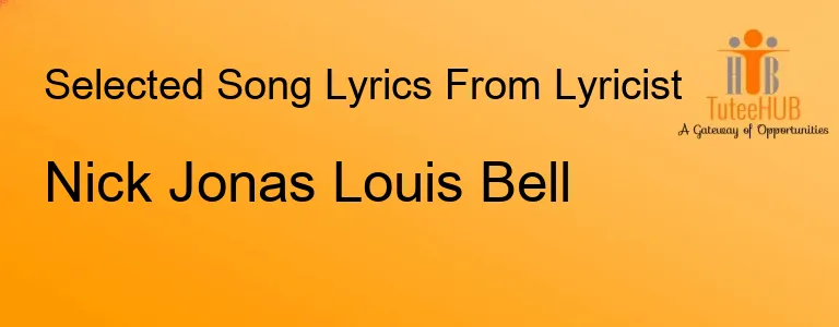 Nick Jonas Louis Bell