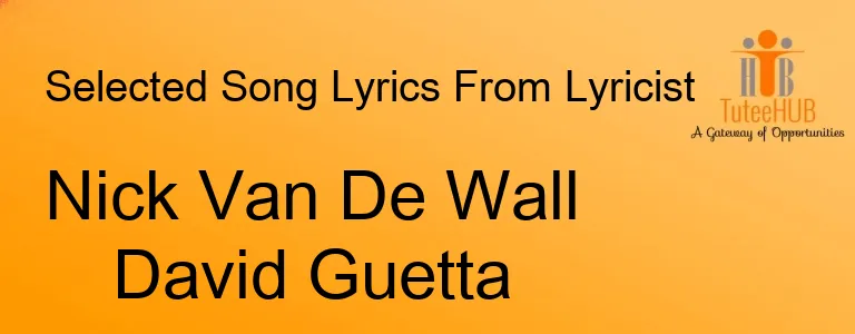 Nick Van De Wall David Guetta