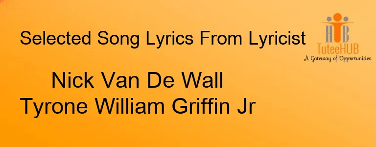 Nick Van De Wall Tyrone William Griffin Jr