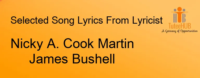 Nicky A. Cook Martin James Bushell