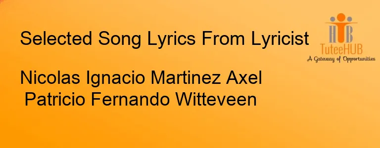 Nicolas Ignacio Martinez Axel Patricio Fernando Witteveen