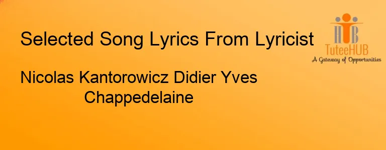 Nicolas Kantorowicz Didier Yves Chappedelaine