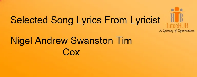 Nigel Andrew Swanston Tim Cox