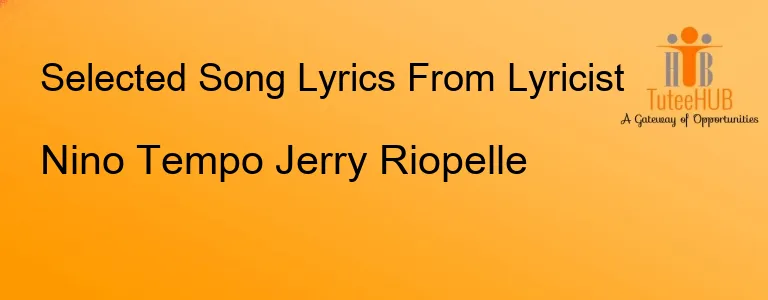 Nino Tempo Jerry Riopelle