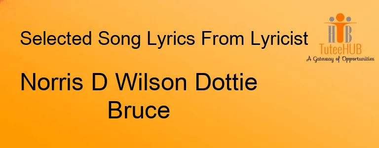 Norris D Wilson Dottie Bruce